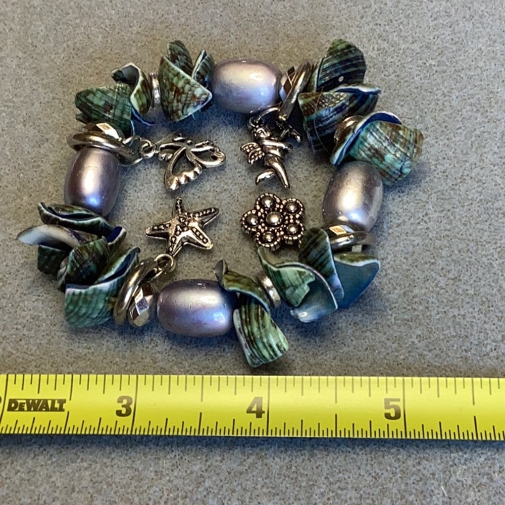 FINAL SALE PRICE 3 Piece Blue & Green Bracelet Set - Picture 6 of 8